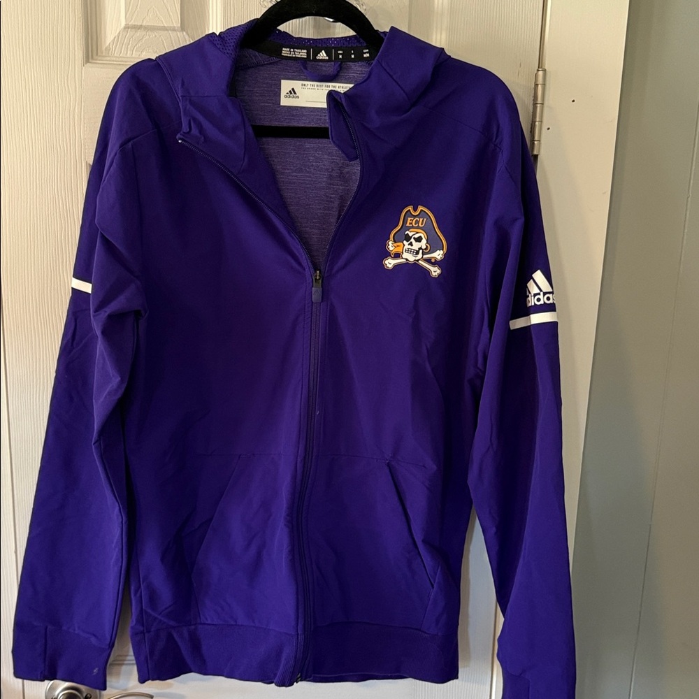 Adidas Purple East Carolina University ECU Pirates Full-Zip Jacket